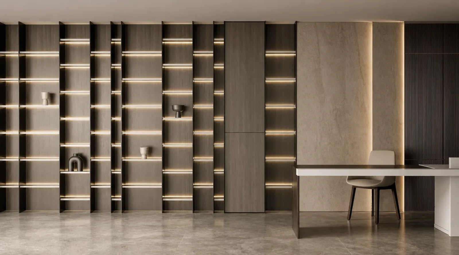 Gossamer glass cabinet system