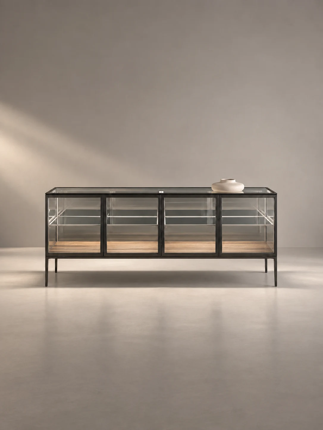Lucent glass sideboard