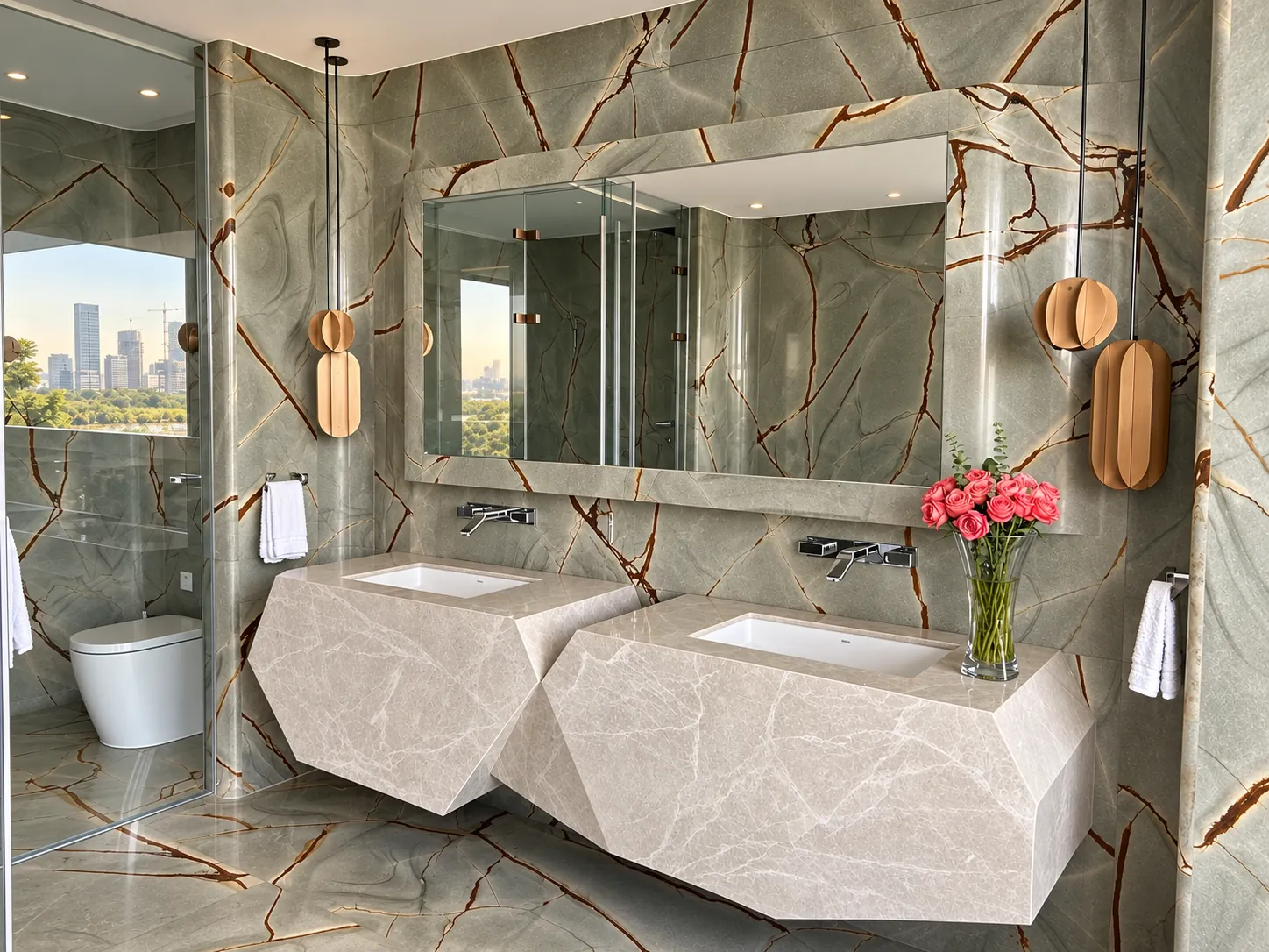 Bathroom | A sculptural vanity composition
