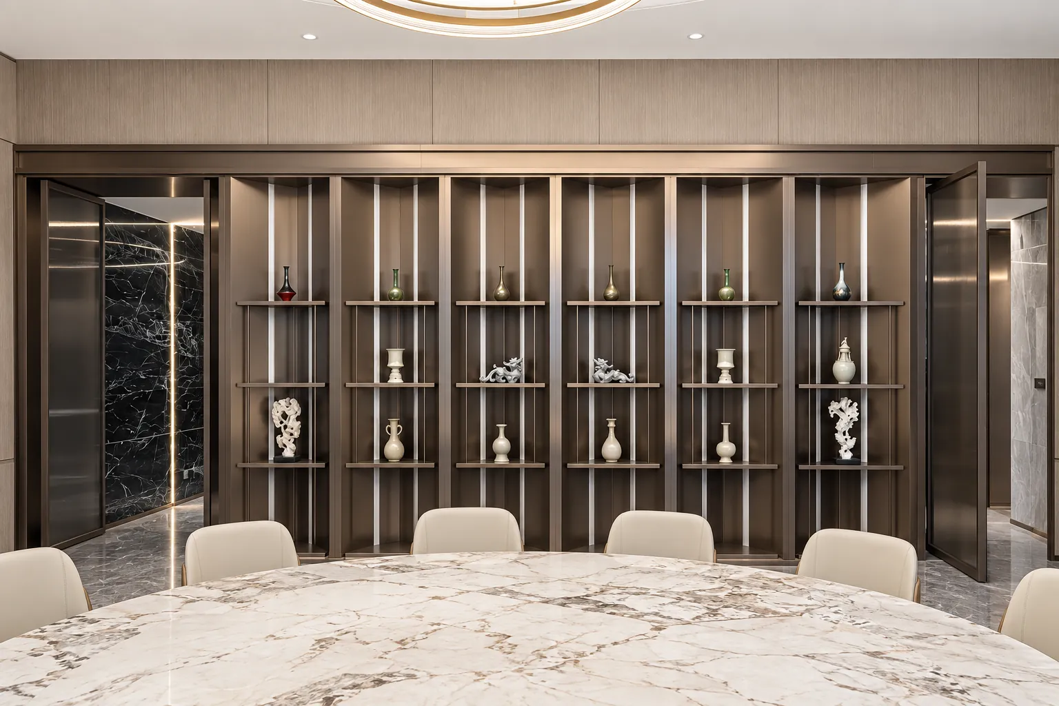 Living and dining partition cabinets