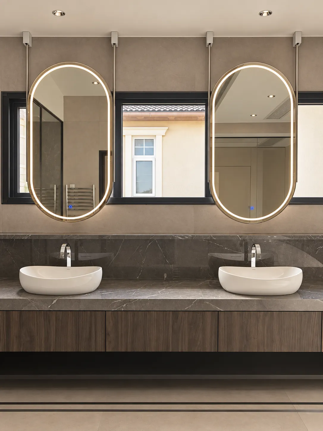 Vanity | Paired forms and soft light