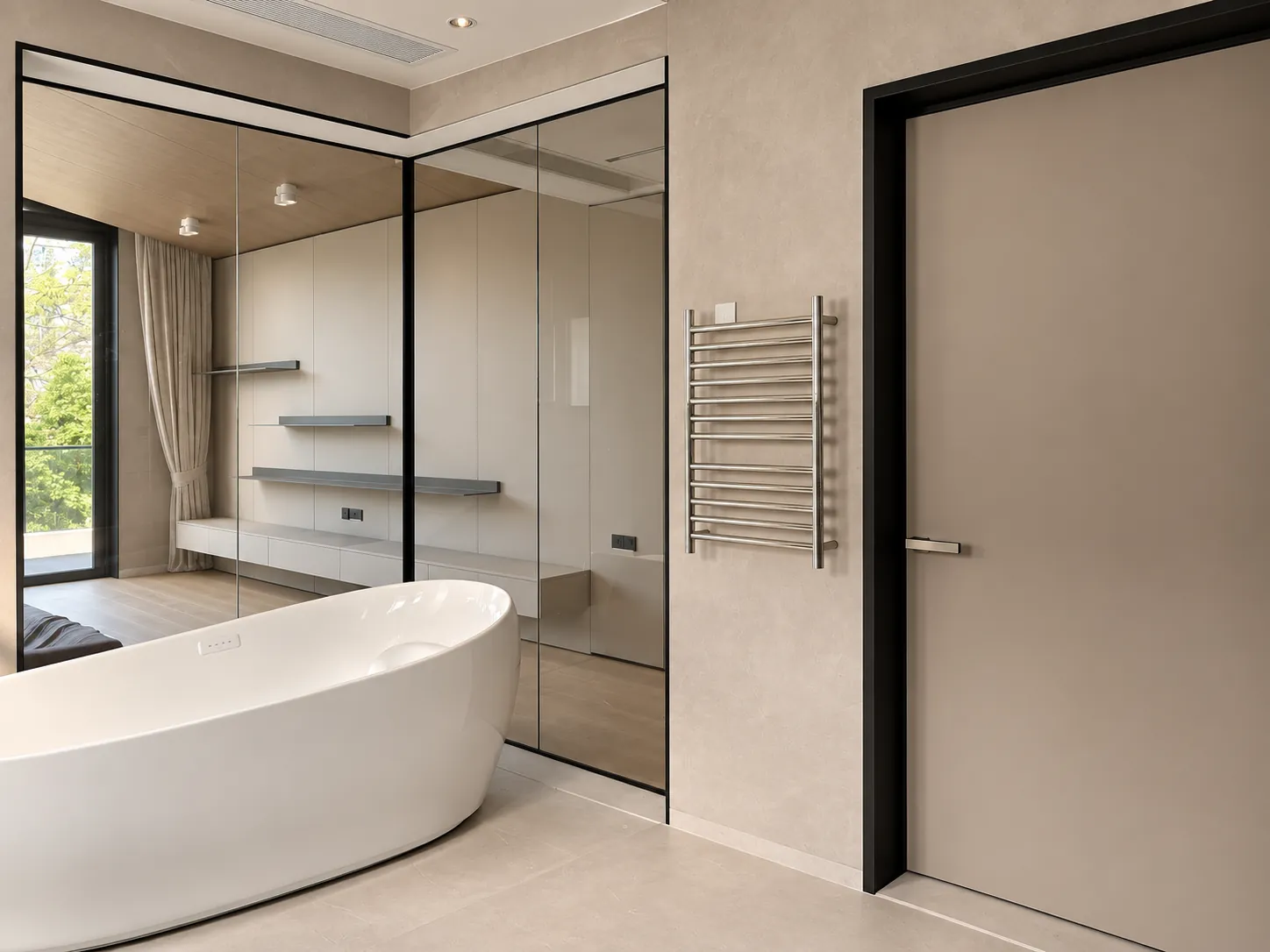 Bathroom | Glass as a spatial boundary