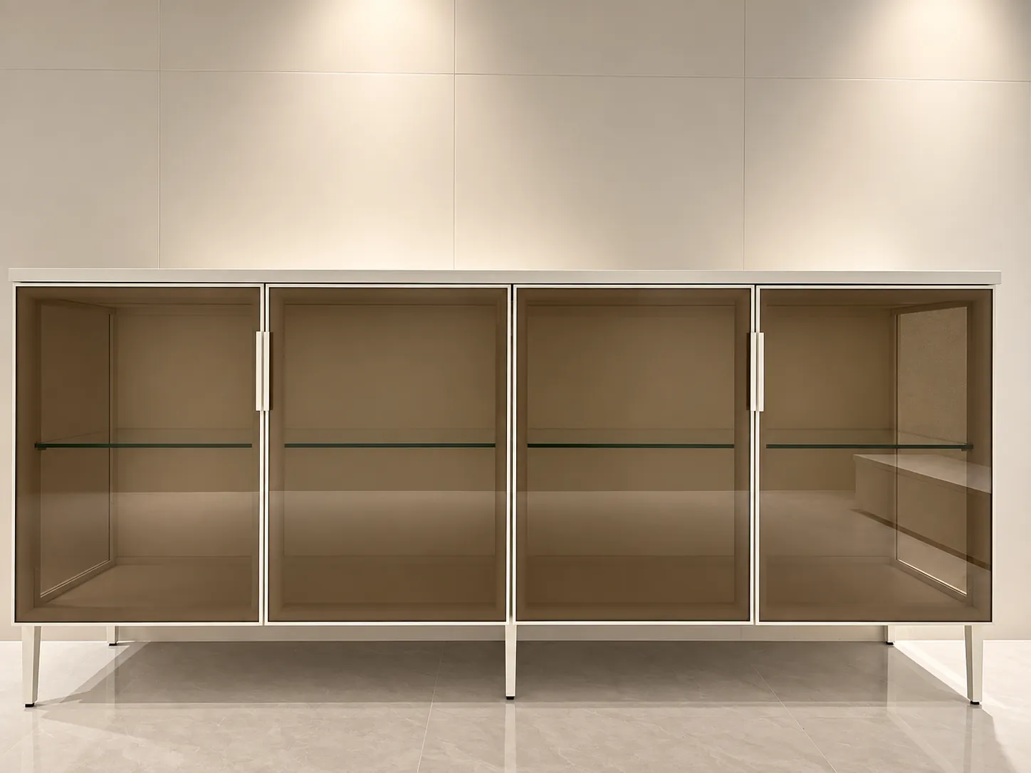 Low storage | A lighter cabinet silhouette