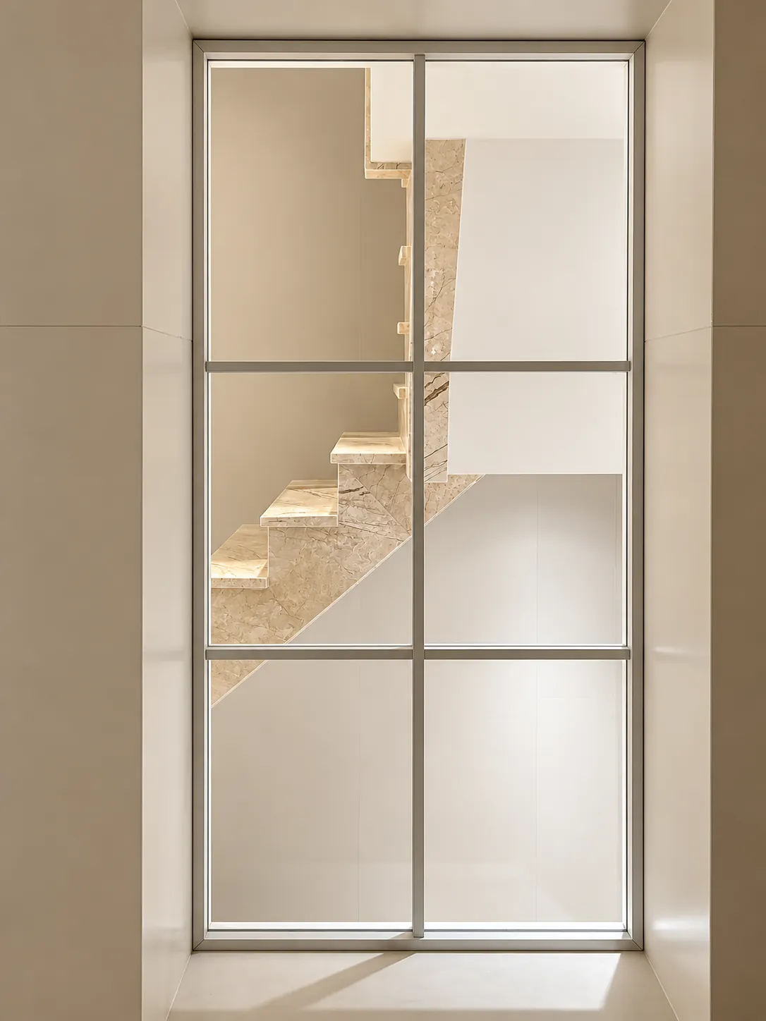 Stairway slatted screens